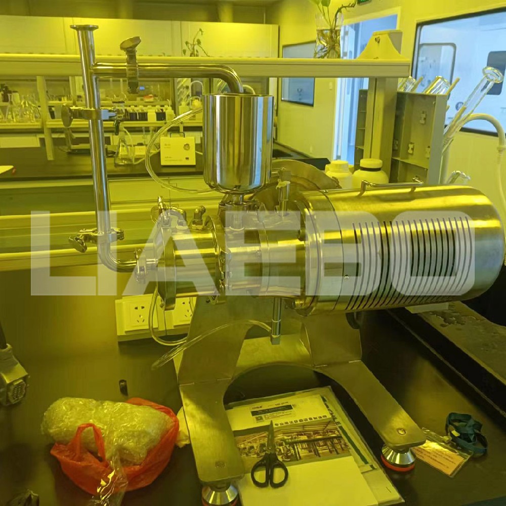 廣東某科技公司0.2L實驗室砂磨機調(diào)試成功